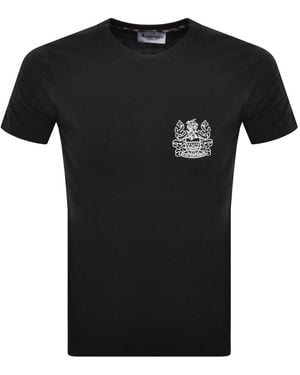 Aquascutum Logo T Shirt - Black