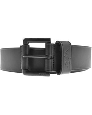 Ralph Lauren Polo Keep Leather Belt - Black