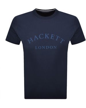 Hackett Heritage Essential T Shirt Ink - Blue