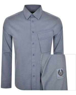 Belstaff Scale Long Sleeved Shirt - Blue