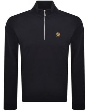 Belstaff Quarter Zip Sweatshirt - Blue
