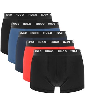 HUGO 5 Pack Trunks - Black