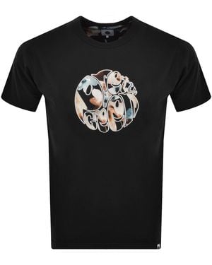 Pretty Green Laurel Logo T Shirt - Black