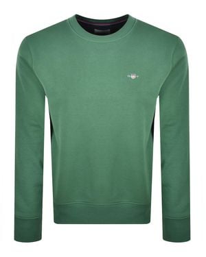 GANT Shield Regular Crew Neck Sweatshirt - Green