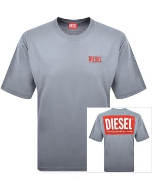 DIESEL T Boxt Bisk T Shirt - Grey