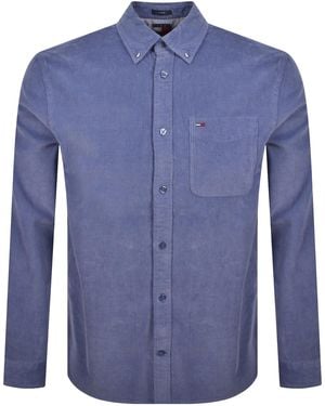 Tommy Hilfiger Corduroy Shirt Soft Sapphire - Blue