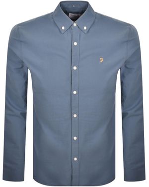 Farah Farah Brewer Long Sleeve Shirt - Blue