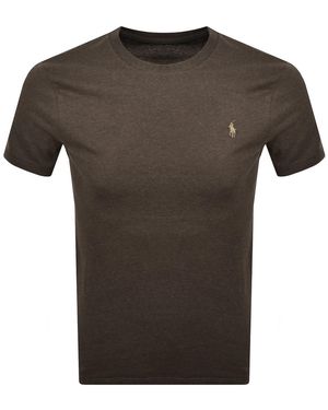 Ralph Lauren Short Sleeve Slim Fit T Shirt - Grey