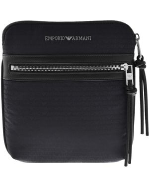 Armani Emporio Logo Crossbody Bag - Black