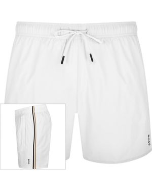 BOSS BUSINESS Boss Iconic Swim Shorts - White