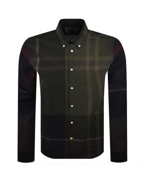 Barbour Oversized Print Dunoon Shirt - Black