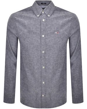 Tommy Hilfiger Long Sleeved Shirt - Blue