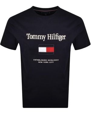 Tommy Hilfiger Embro Flag T Shirt - Multicolour