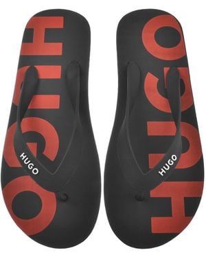 HUGO Arvel Flip Flops - Black