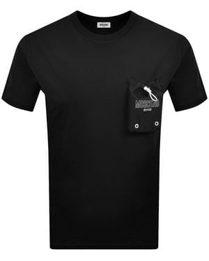 Moschino Swim Pocket T Shirt - Black