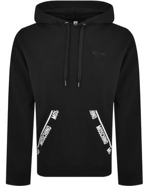 Moschino Logo Tape Hoodie - Black