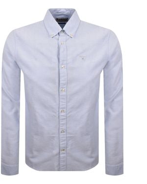 Barbour Long Sleeved Oxtown Shirt - Blue