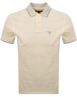 Barbour Denwick Polo T Shirt - Natural