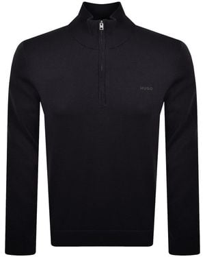HUGO San Quintus C2 Knit Jumper - Blue