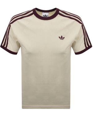 adidas Originals 3 Stripe T Shirt - Natural