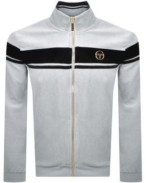 Sergio Tacchini Damarindo Velour Track Top - White
