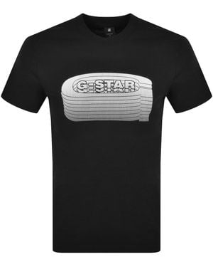 G-Star RAW Raw Old Skool Logo T Shirt - Black