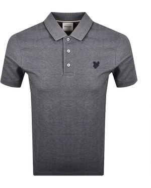 Lyle & Scott Interlock Polo T Shirt - Gray