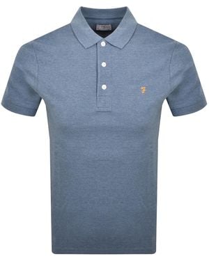 Farah Farah Blanes Polo T Shirt - Blue