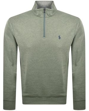 Ralph Lauren Quarter Zip Sweatshirt - Green