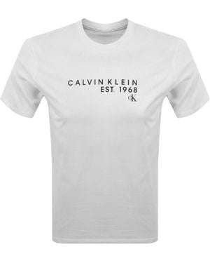 Calvin Klein Jeans Logo T Shirt - White