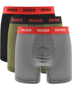HUGO 3 Pack Boxers - Grey