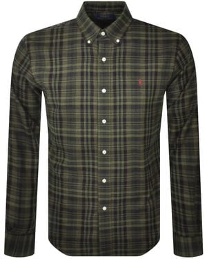 Ralph Lauren Check Long Sleeve Shirt - Green