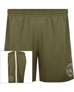 Calvin Klein Waffle Shorts Night - Green
