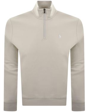 Ralph Lauren Quarter Zip Sweatshirt - Grey