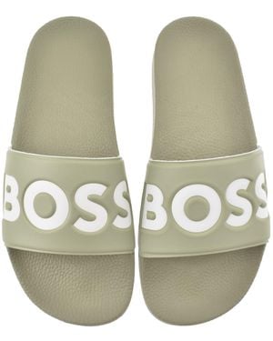BOSS BUSINESS Boss Aryeh Sliders Dark - Green