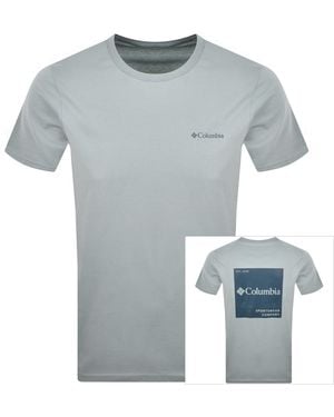 Columbia Logo Back T Shirt - Blue