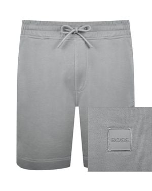 BOSS Boss Sewalk Sweat Shorts Open - Grey