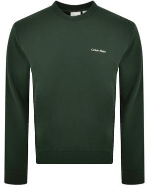 Calvin Klein Micro Logo Repreve Sweatshirt - Green