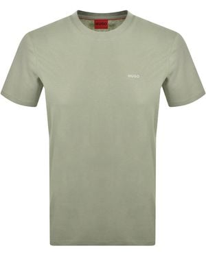 HUGO Dero222 T Shirt Pastel - Green