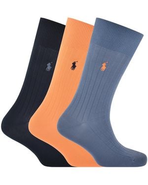 Ralph Lauren 3 Pack Socks - Blue