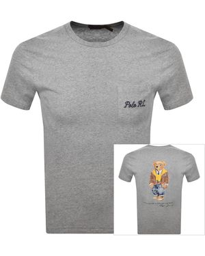 Ralph Lauren Heritage Bear T Shirt - Grey