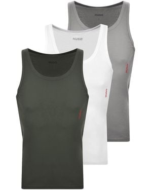 HUGO 3 Pack Vests - Grey