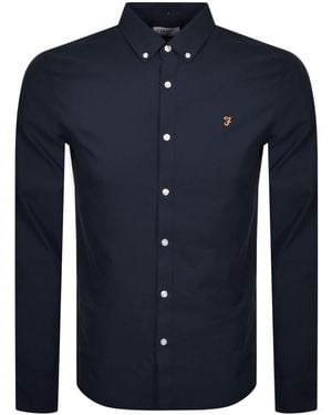 Farah Farah Brewer Long Sleeve Shirt - Blue