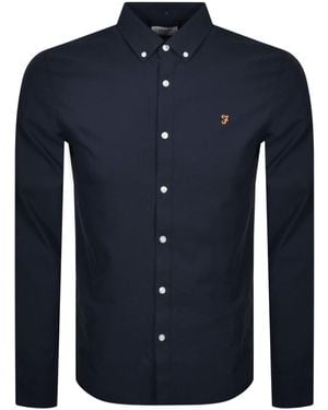 Farah Farah Brewer Long Sleeve Shirt - Blue