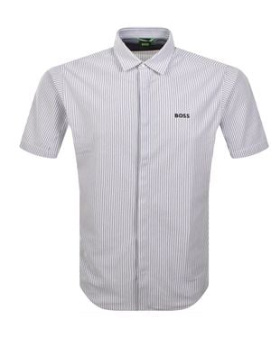 BOSS Boss Short Sleeved Dymova Shirt - Blue