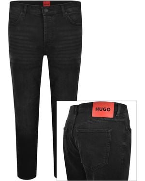 HUGO 634 Tapered Fit Jeans - Black