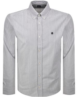BOSS BUSINESS Boss H Liam Striped Shirt - Grey