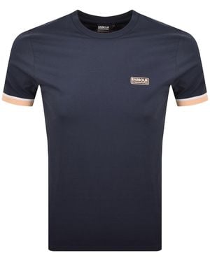 Barbour Deep Cuff T Shirt - Blue
