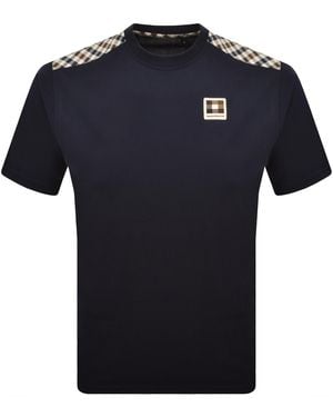 Aquascutum Insert Lamina T Shirt - Blue