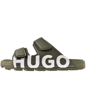 HUGO Evander Sliders - Green